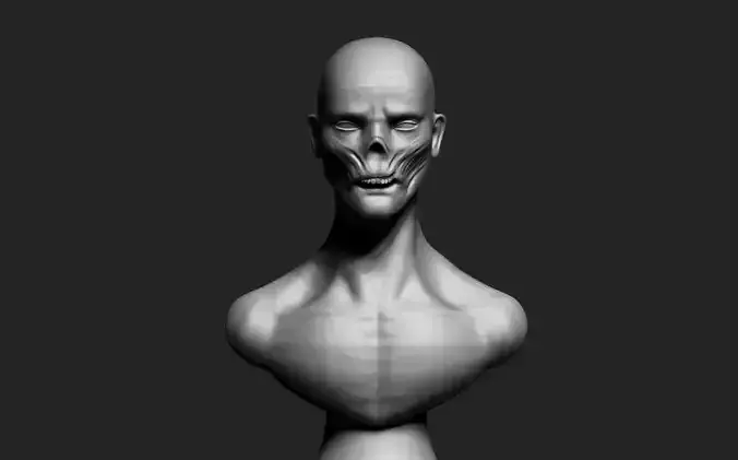 Undead mannequin bust