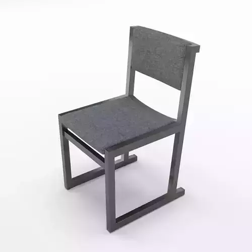 Camerich Emily dining chair - fabric seating cushion version Low-poly 3D model