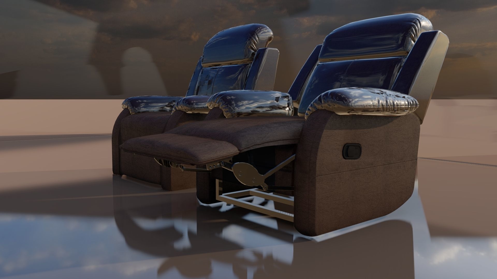 recliner chair 3D model_1