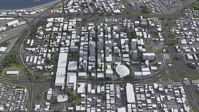 Kansas City Low-poly 3D model 5