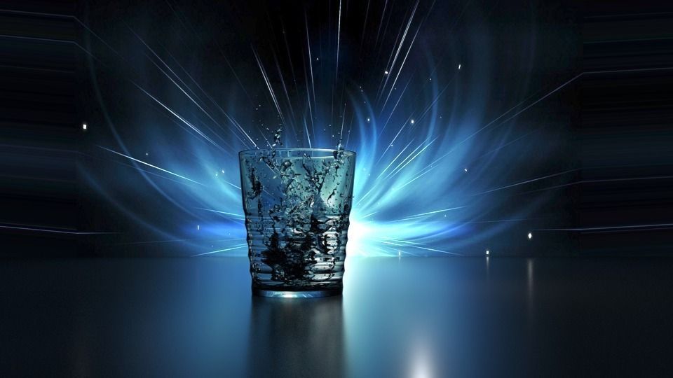 Glass Cup Low-poly 3D model_0