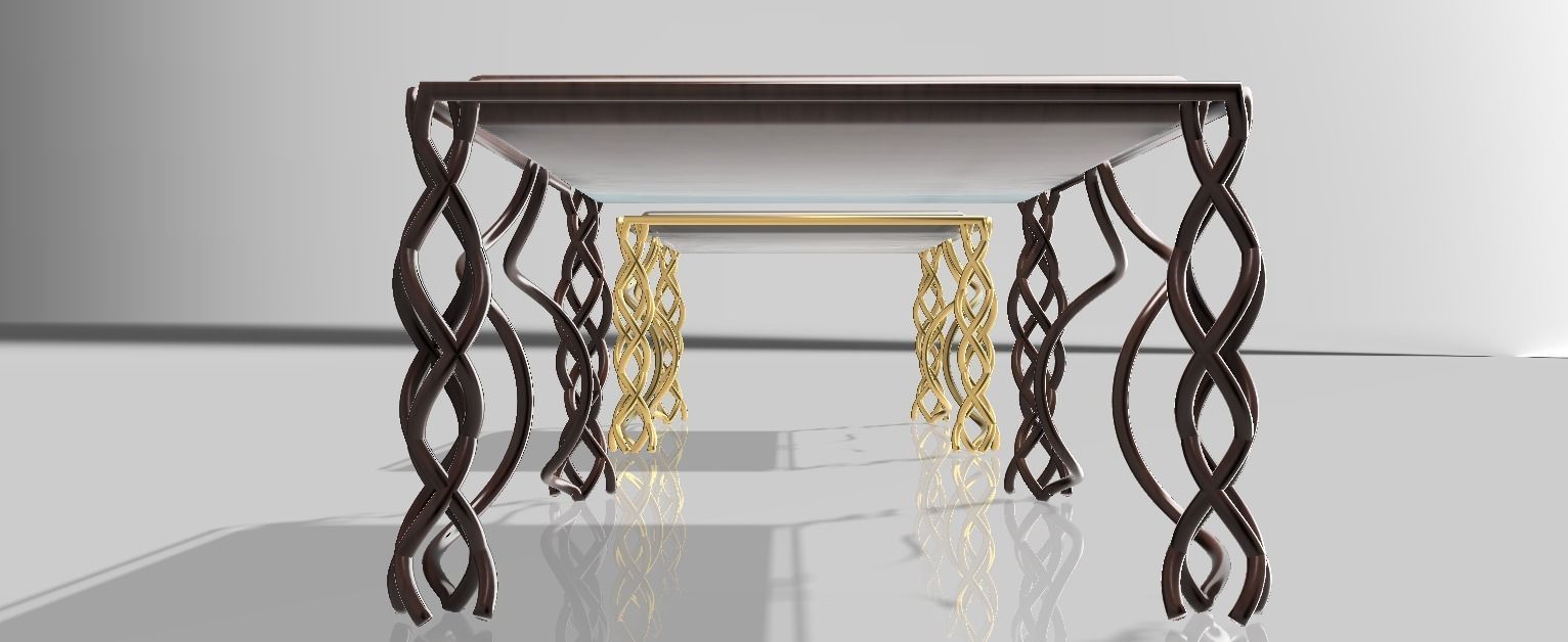 Coffee table version1 3D model_7
