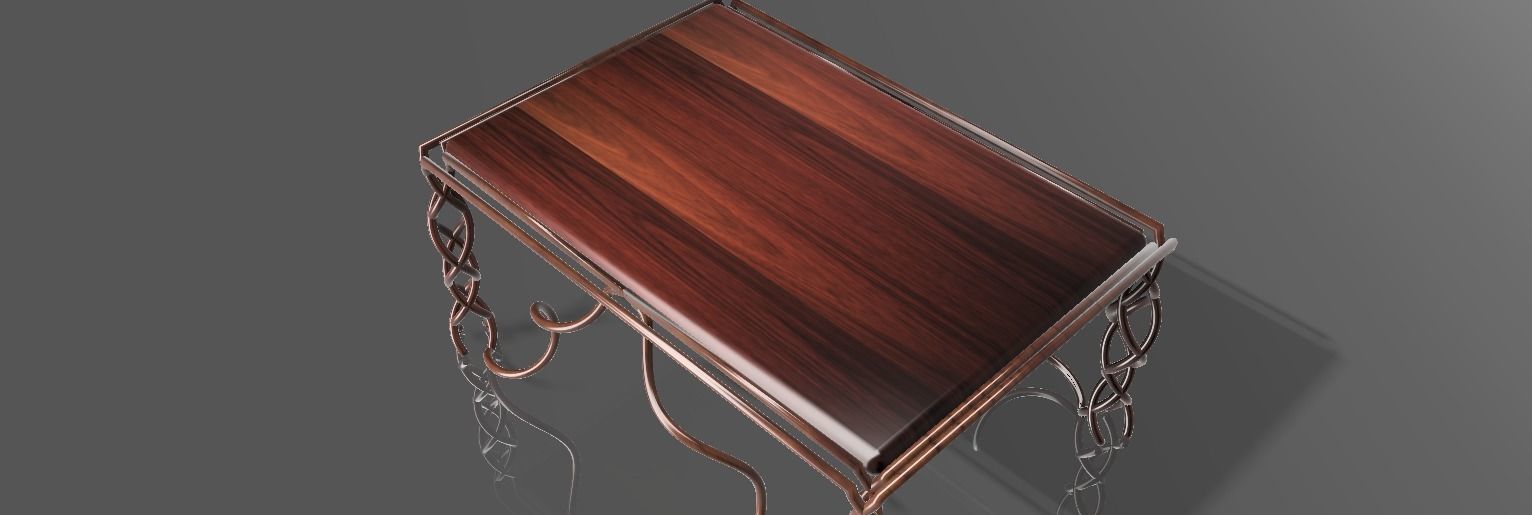 Coffee table version1 3D model_10
