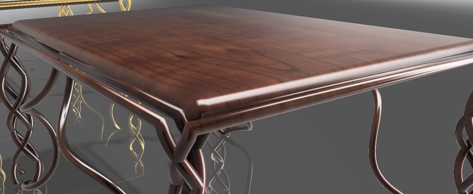 Coffee table version1 3D model_3