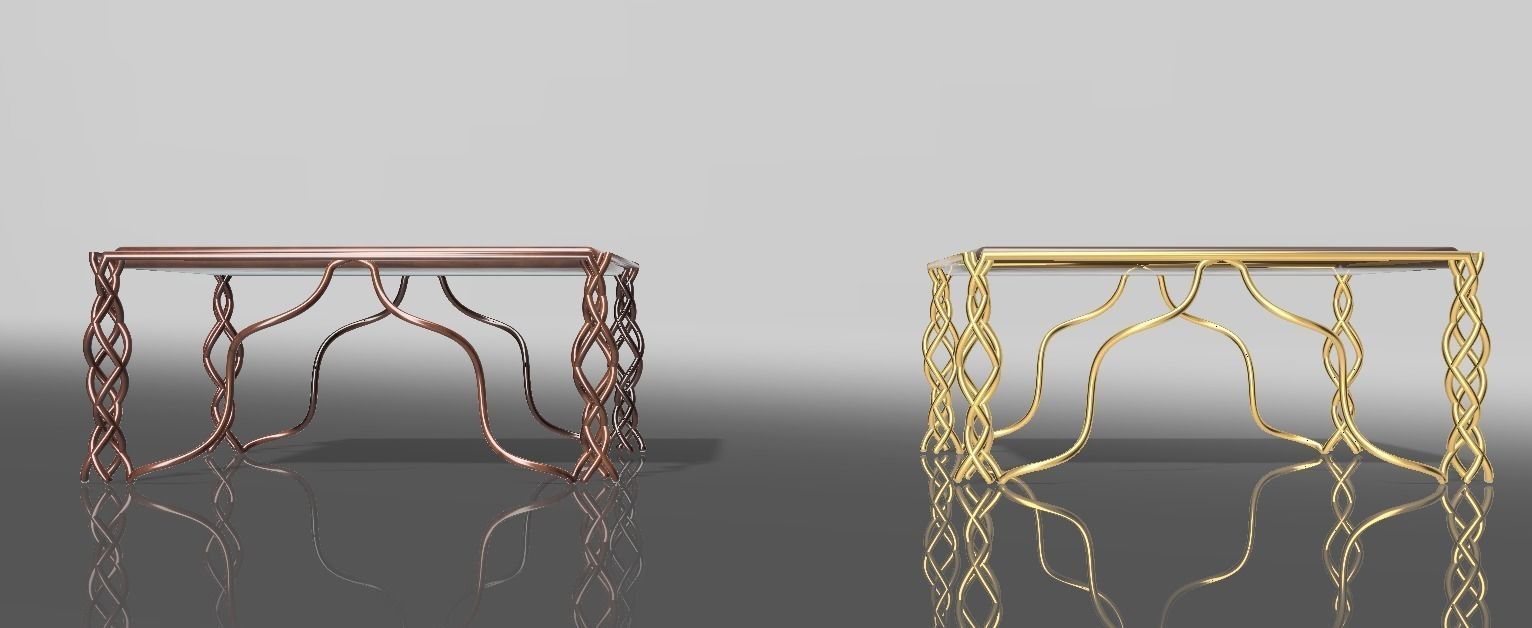 Coffee table version1 3D model_1