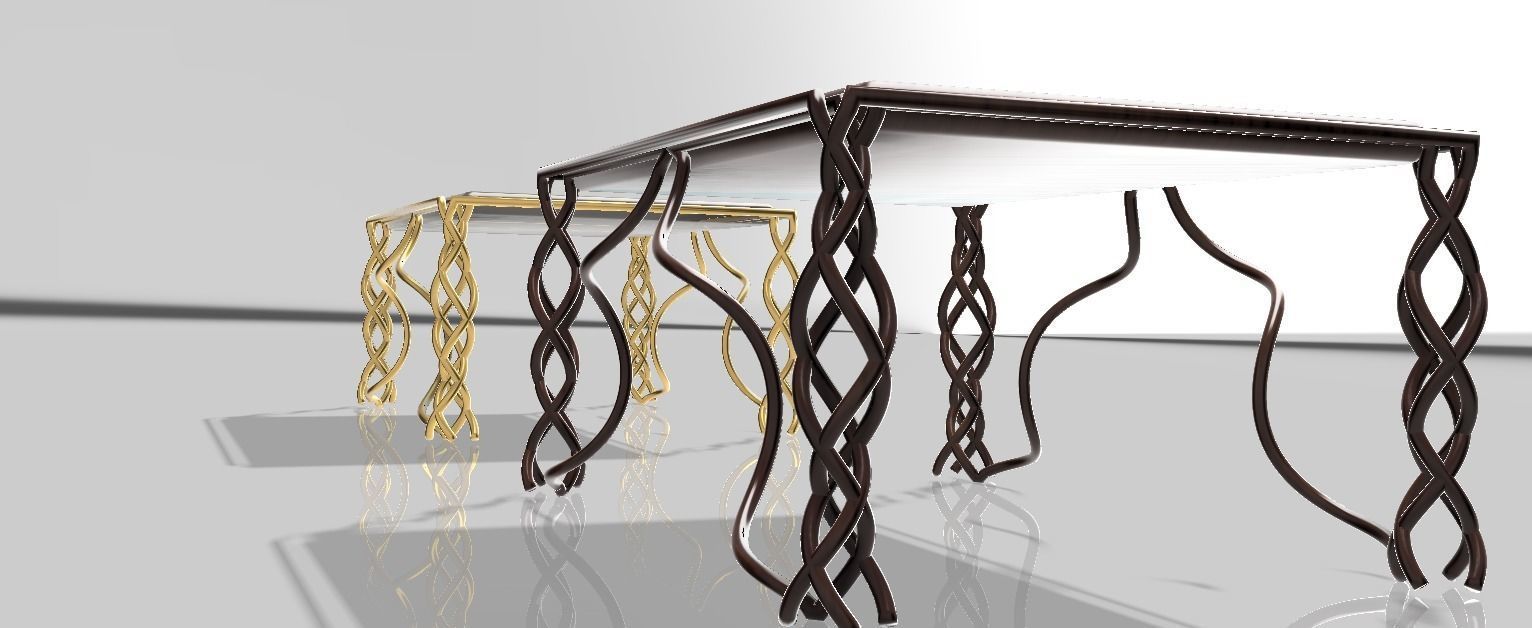 Coffee table version1 3D model_8