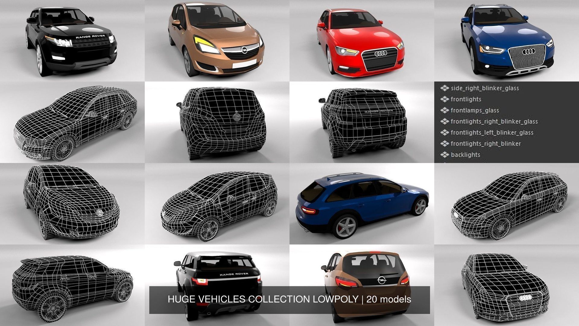 HUGE VEHICLES COLLECTION LOWPOLY _2