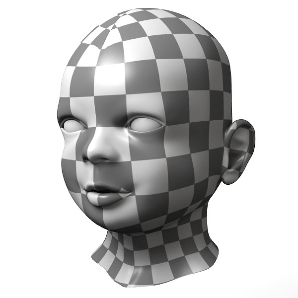 Baby Head 3D model_3