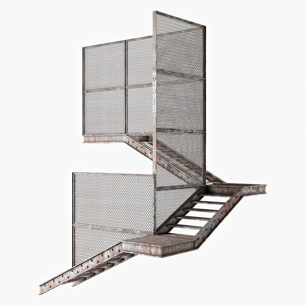 Old metal stair