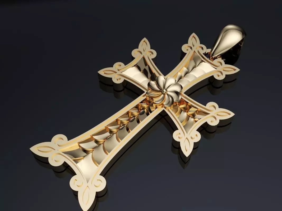 Armenian Cross N22 3D print model_0