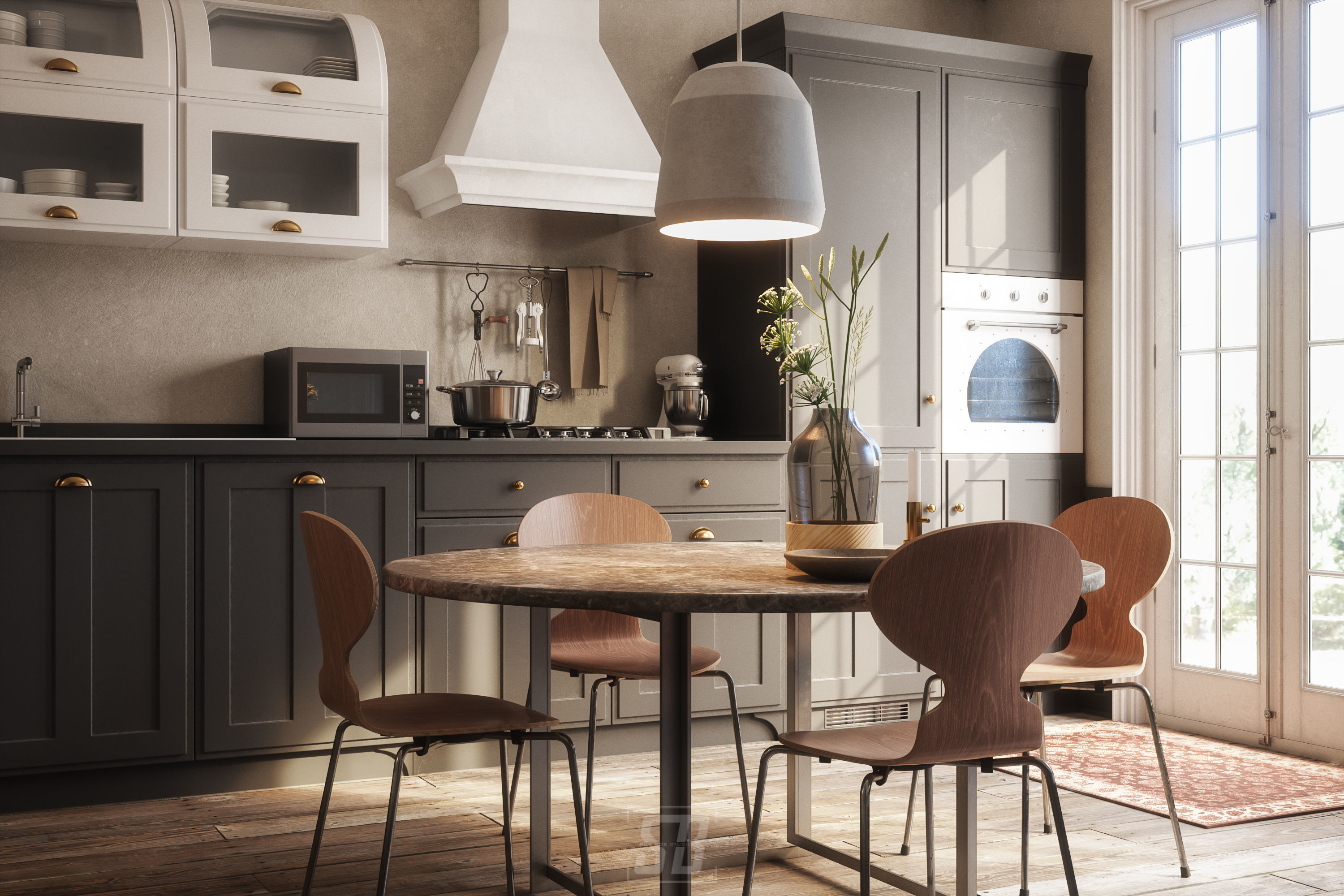 Kitchen Room 3D model_1