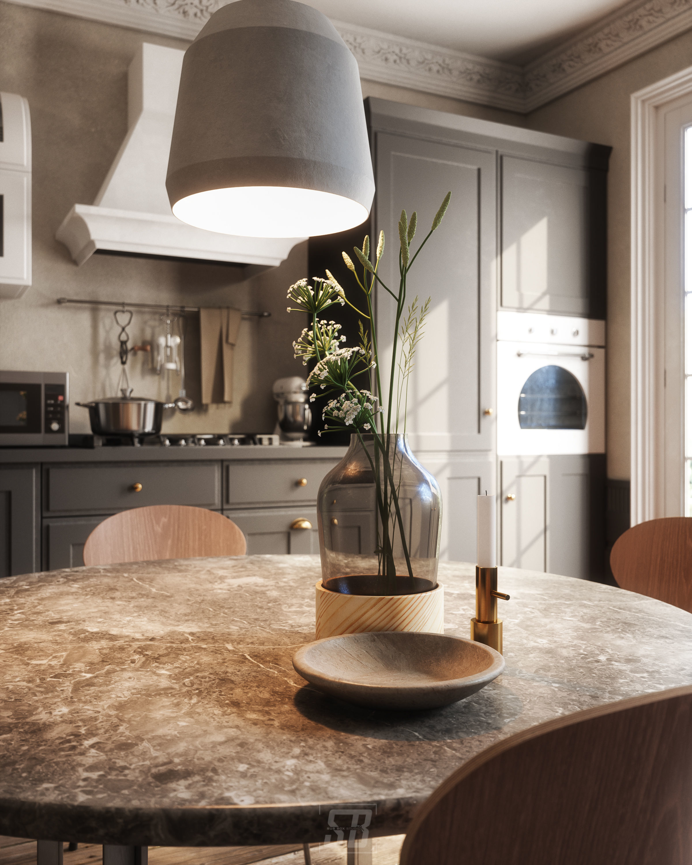 Kitchen Room 3D model_2