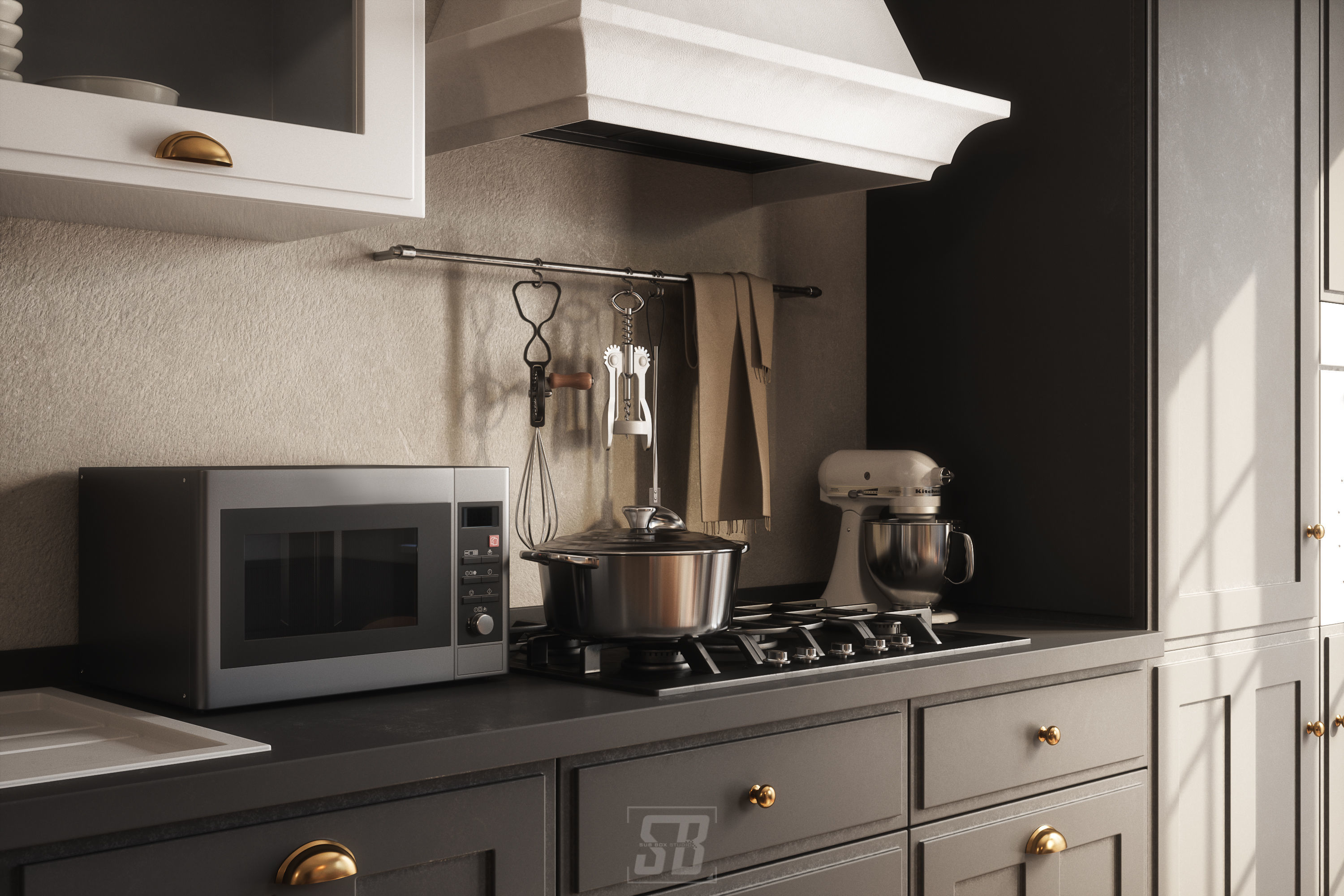 Kitchen Room 3D model_3