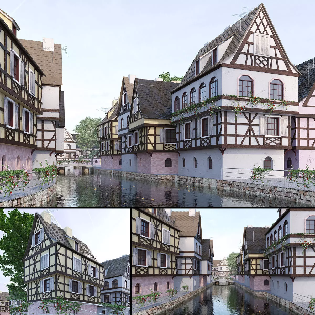 Strasbourg La Petite France 3D model