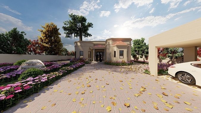 Luxury House Concept 3D model