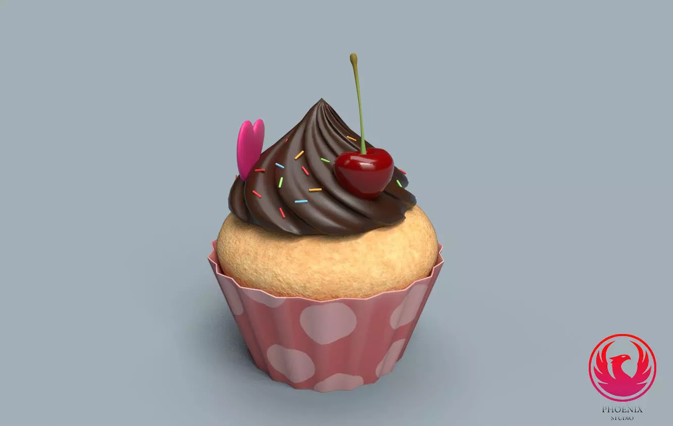 Cake IceCream 3D model_0