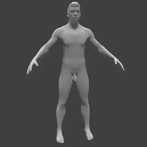 Male Mesh Low-poly 3D model