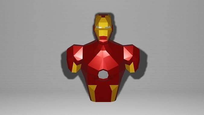 diy ironman papercraft template 3D print model