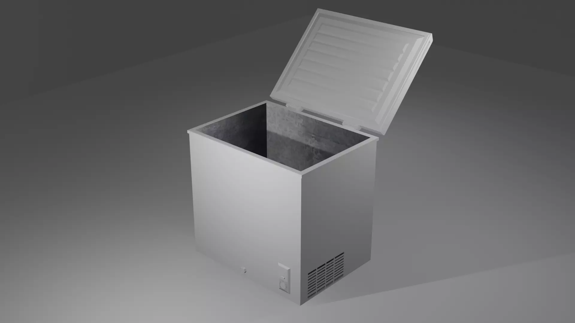 3D model Deep Freezer White- Low poly VR / AR / low-poly | CGTrader