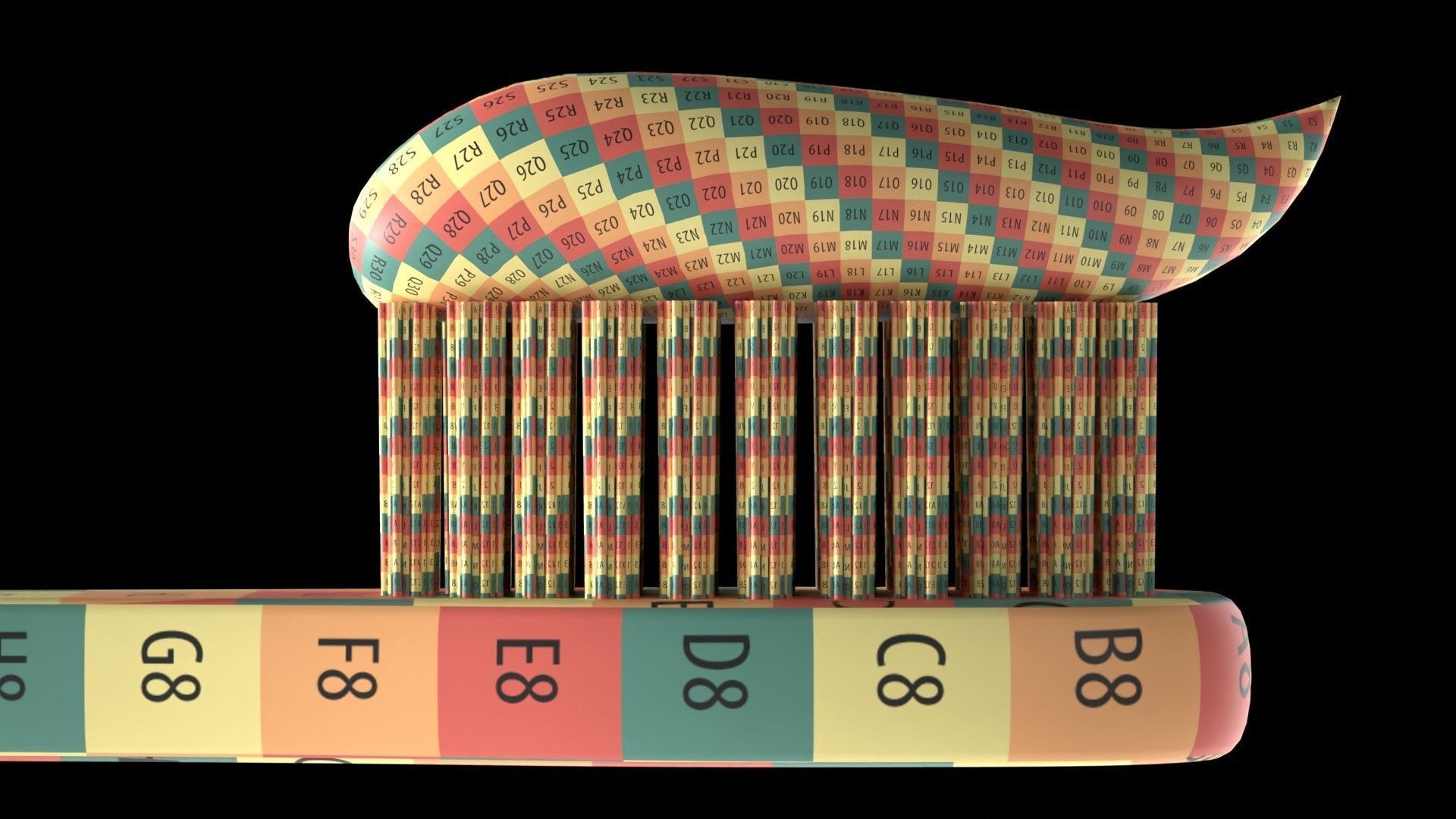 Toothbrush with Toothpaste 3D model_9