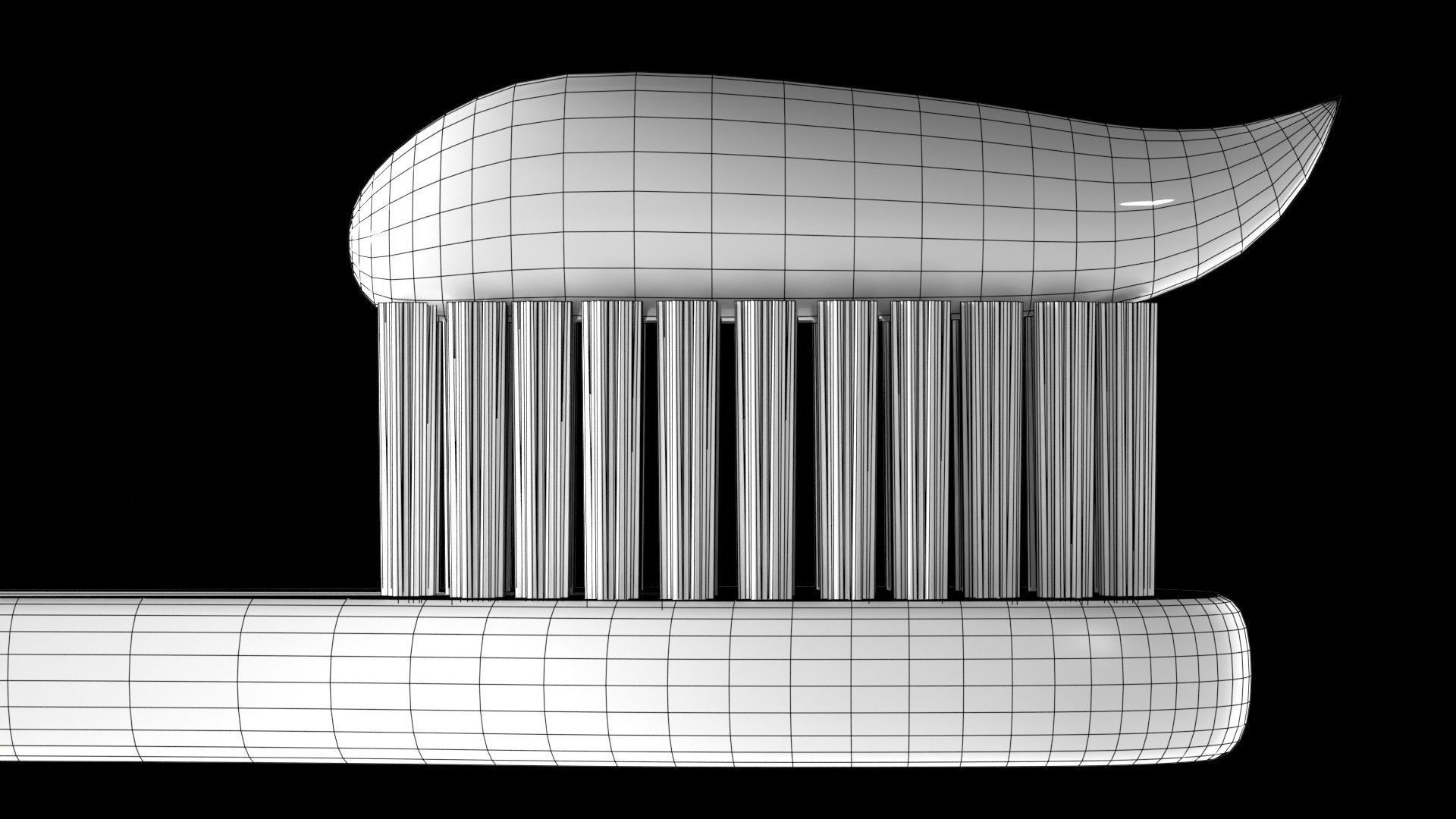 Toothbrush with Toothpaste 3D model_14