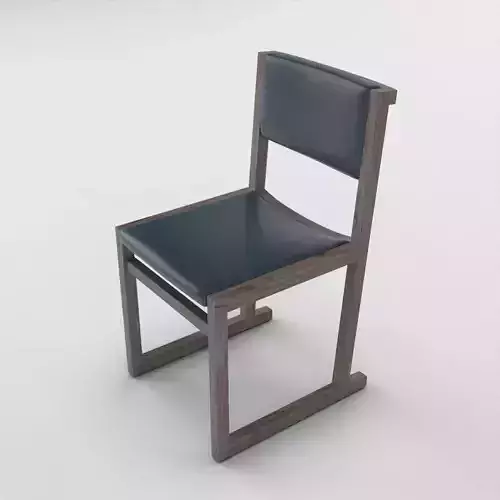 Camerich Emily dining chair - dark imitation leather Low-poly 3D model