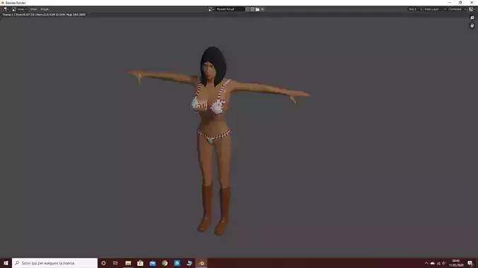 KN - Female woman Character 