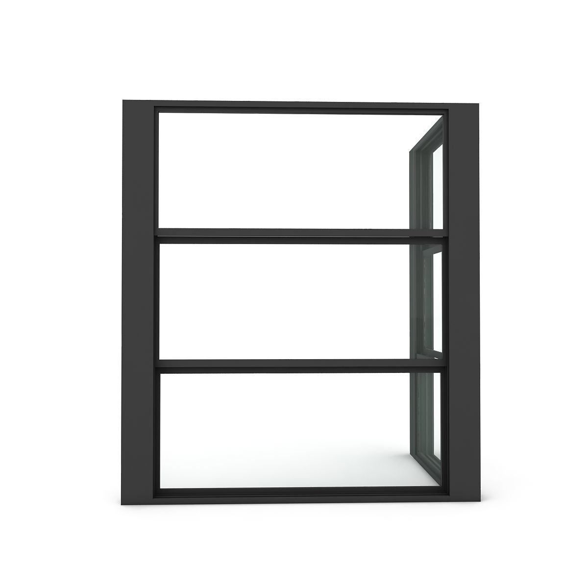 Guillotine Glazing Low-poly 3D model_2