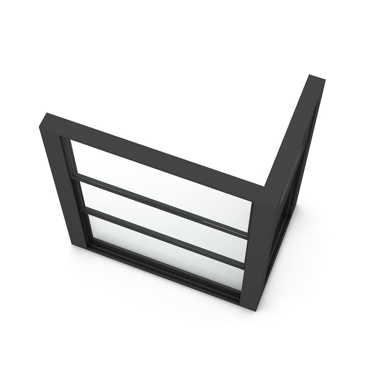 Guillotine Glazing Low-poly 3D model_3