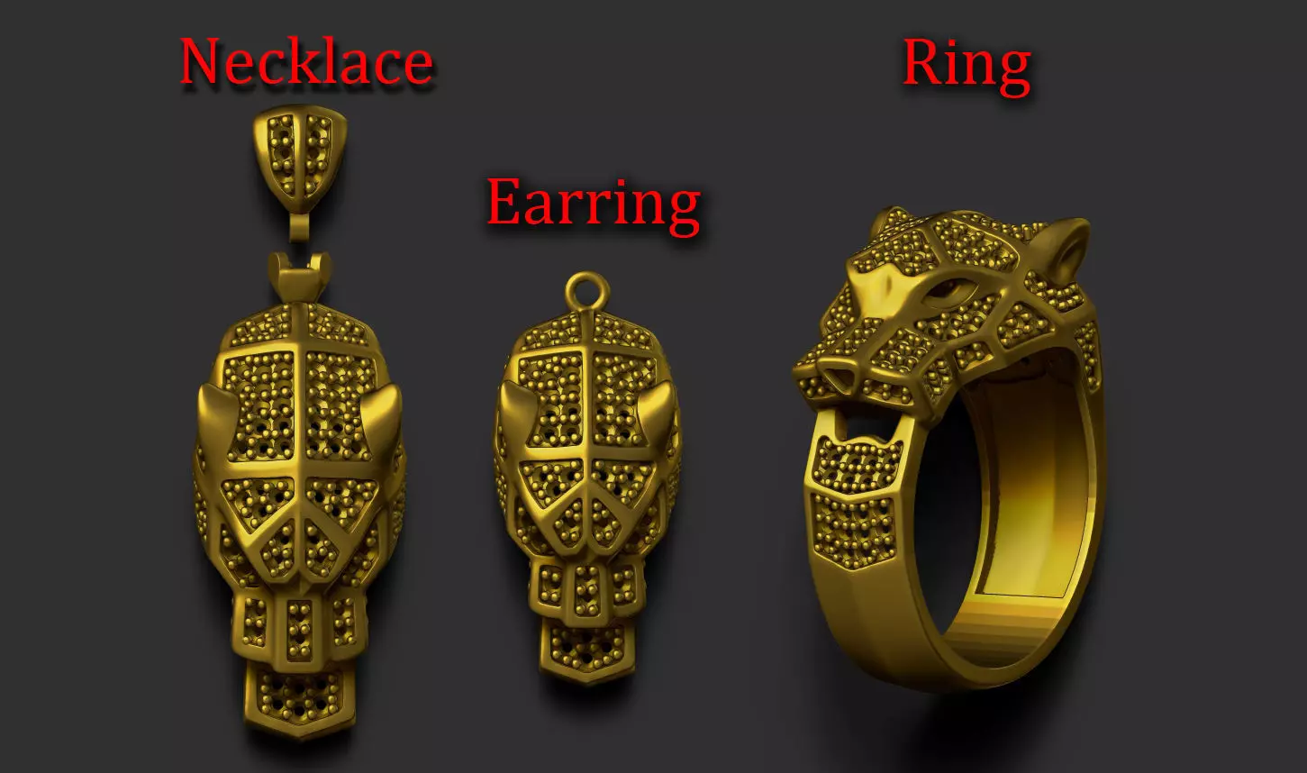 panther triple 3D print model_0