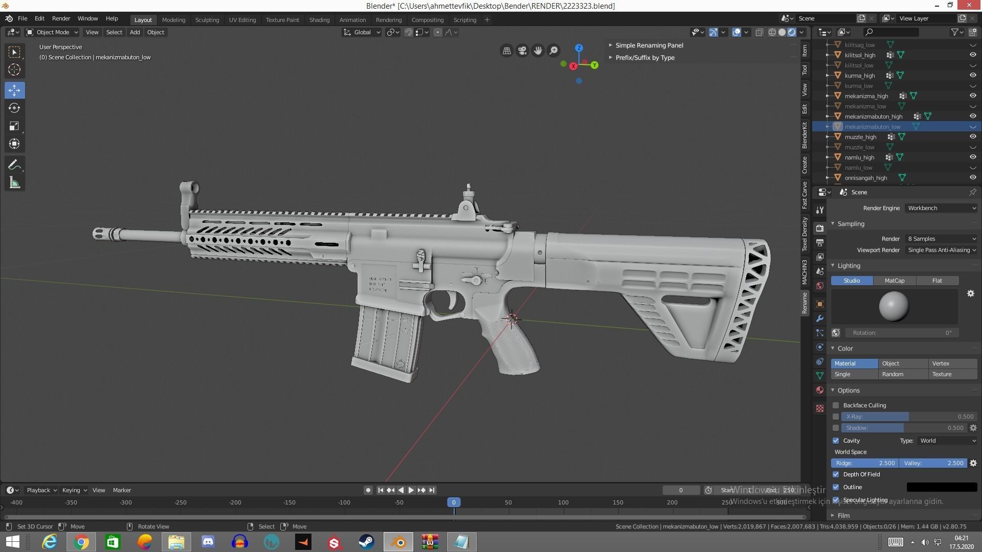 MPT 76 Untextured Rigged Low-poly 3D model_6