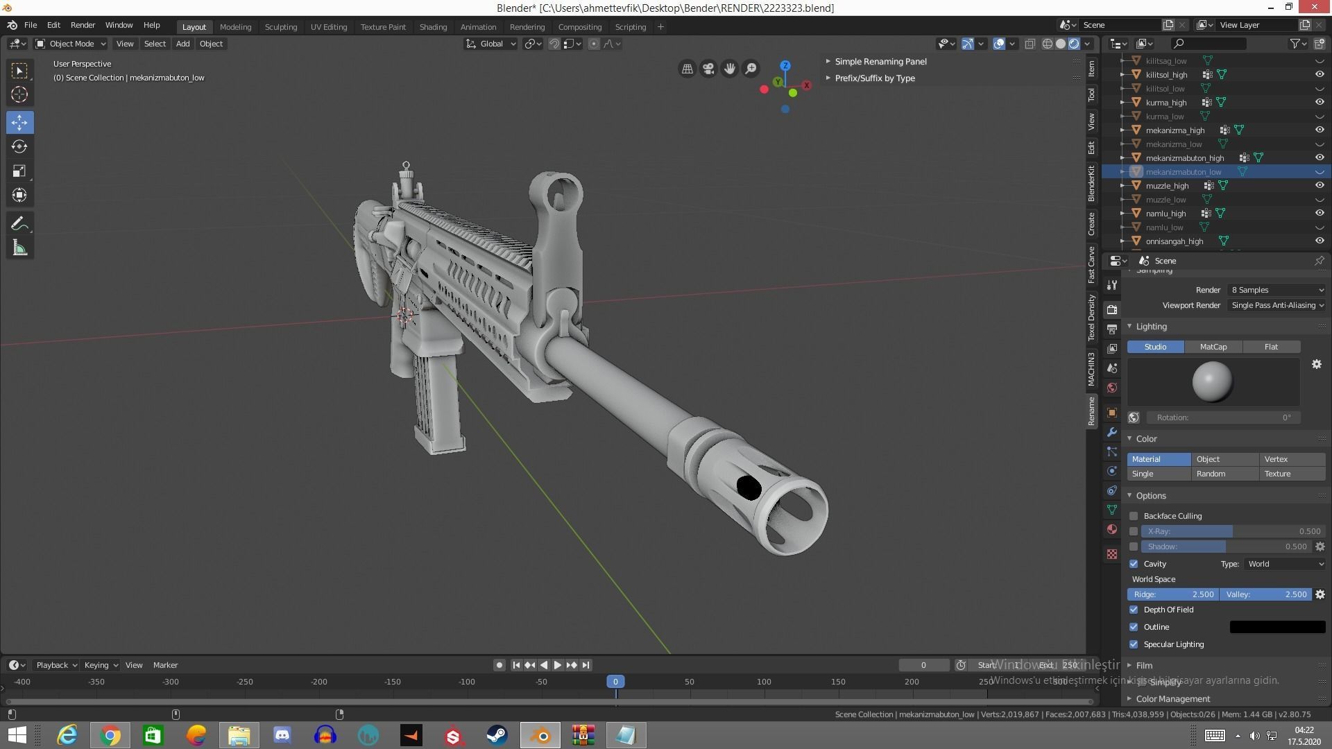 MPT 76 Untextured Rigged Low-poly 3D model_25