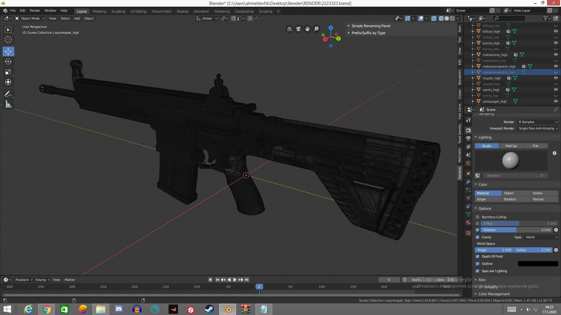 MPT 76 Untextured Rigged Low-poly 3D model_35