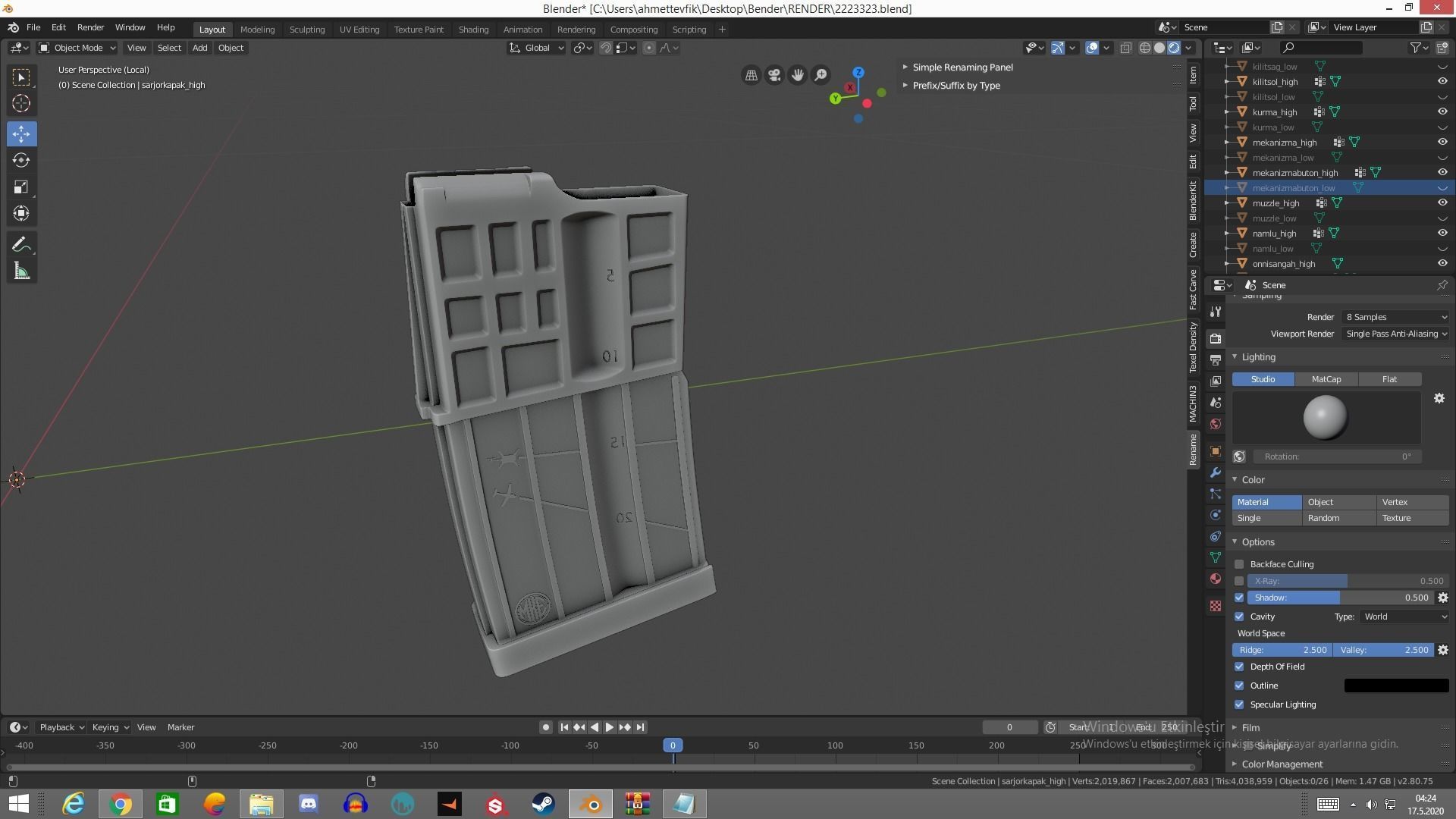 MPT 76 Untextured Rigged Low-poly 3D model_33