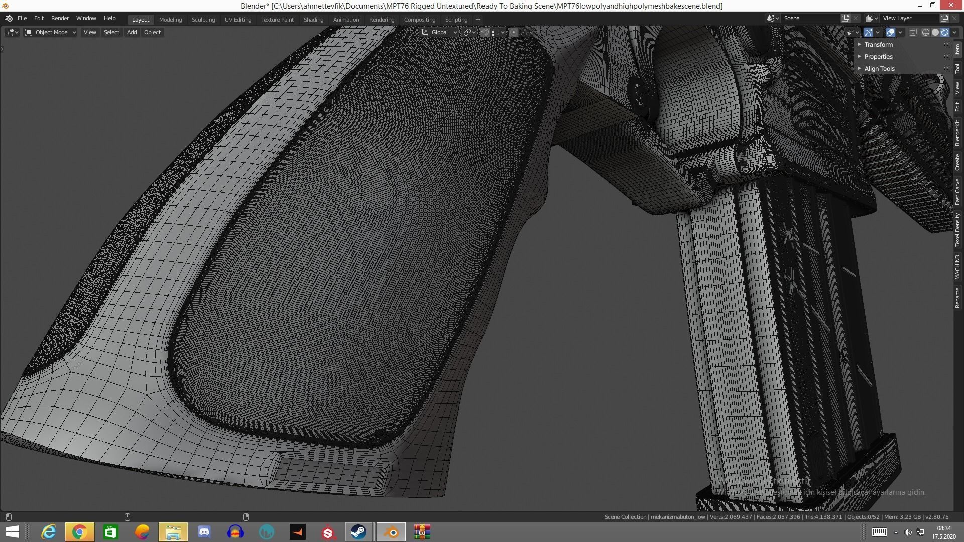 MPT 76 Untextured Rigged Low-poly 3D model_38