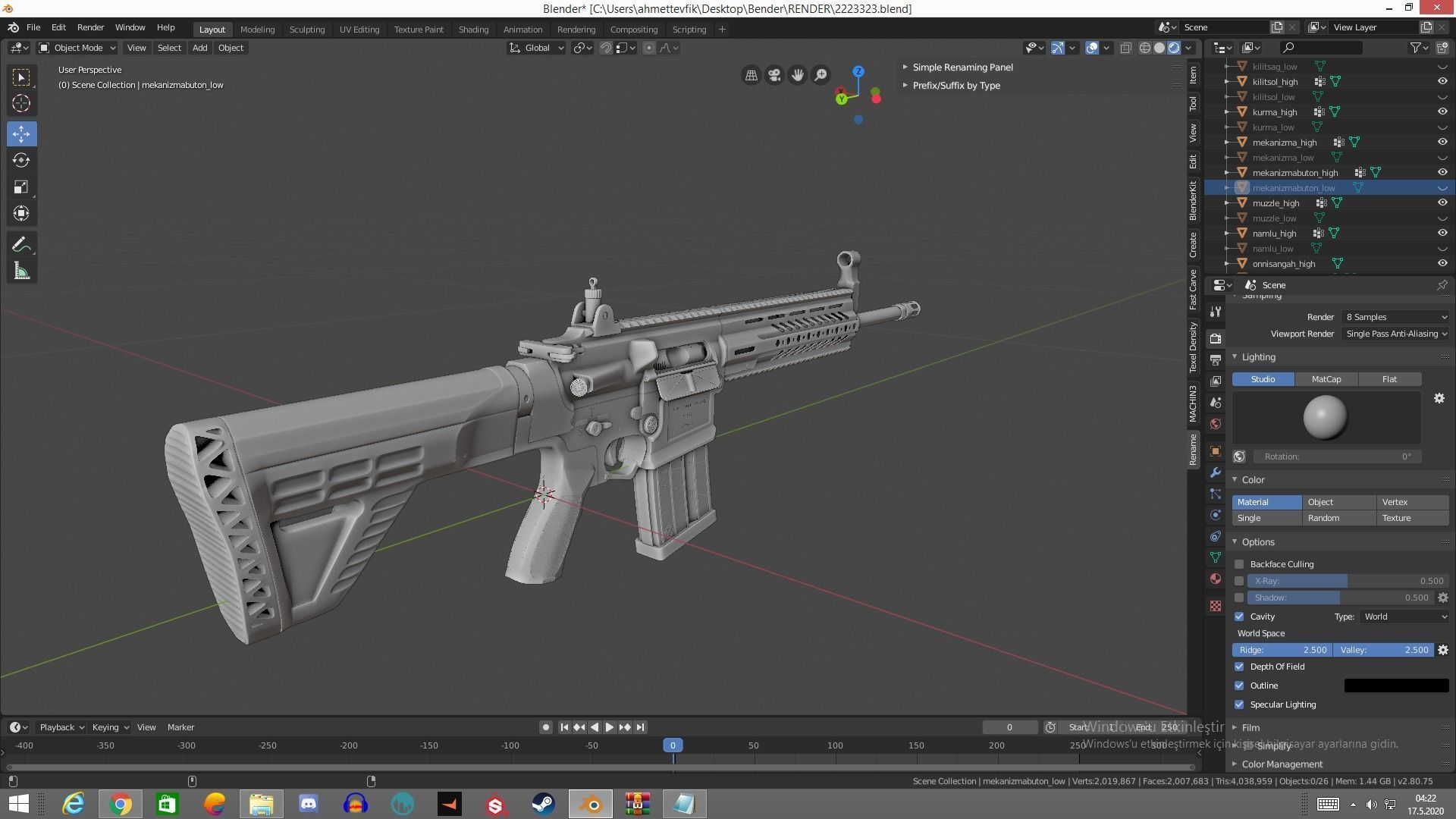 MPT 76 Untextured Rigged Low-poly 3D model_10