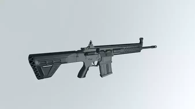 MPT 76 Untextured Rigged Low-poly 3D model