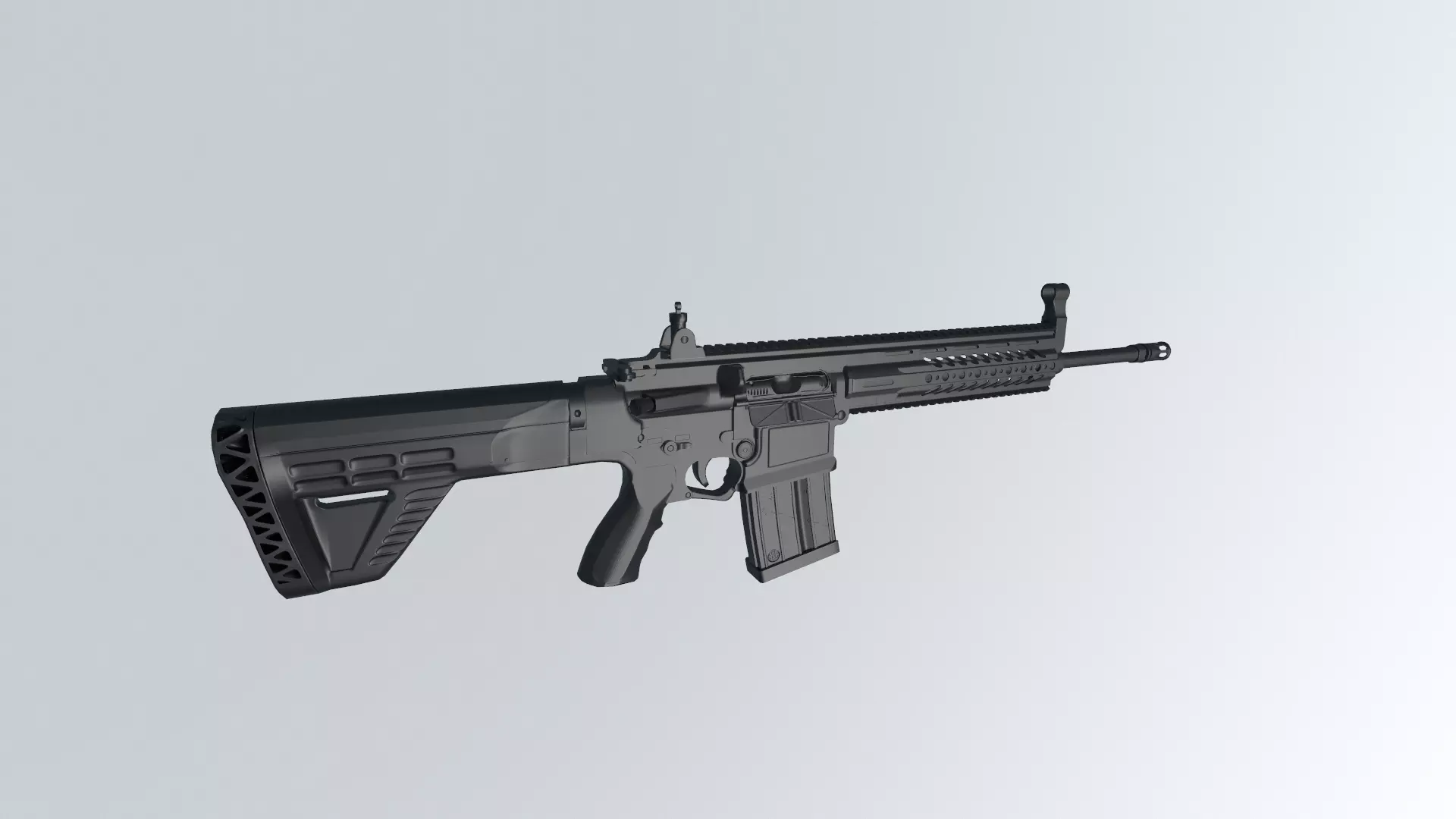 MPT 76 Untextured Rigged Low-poly 3D model_0