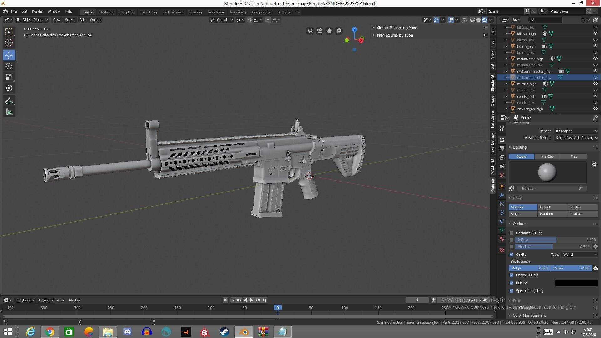 MPT 76 Untextured Rigged Low-poly 3D model_24