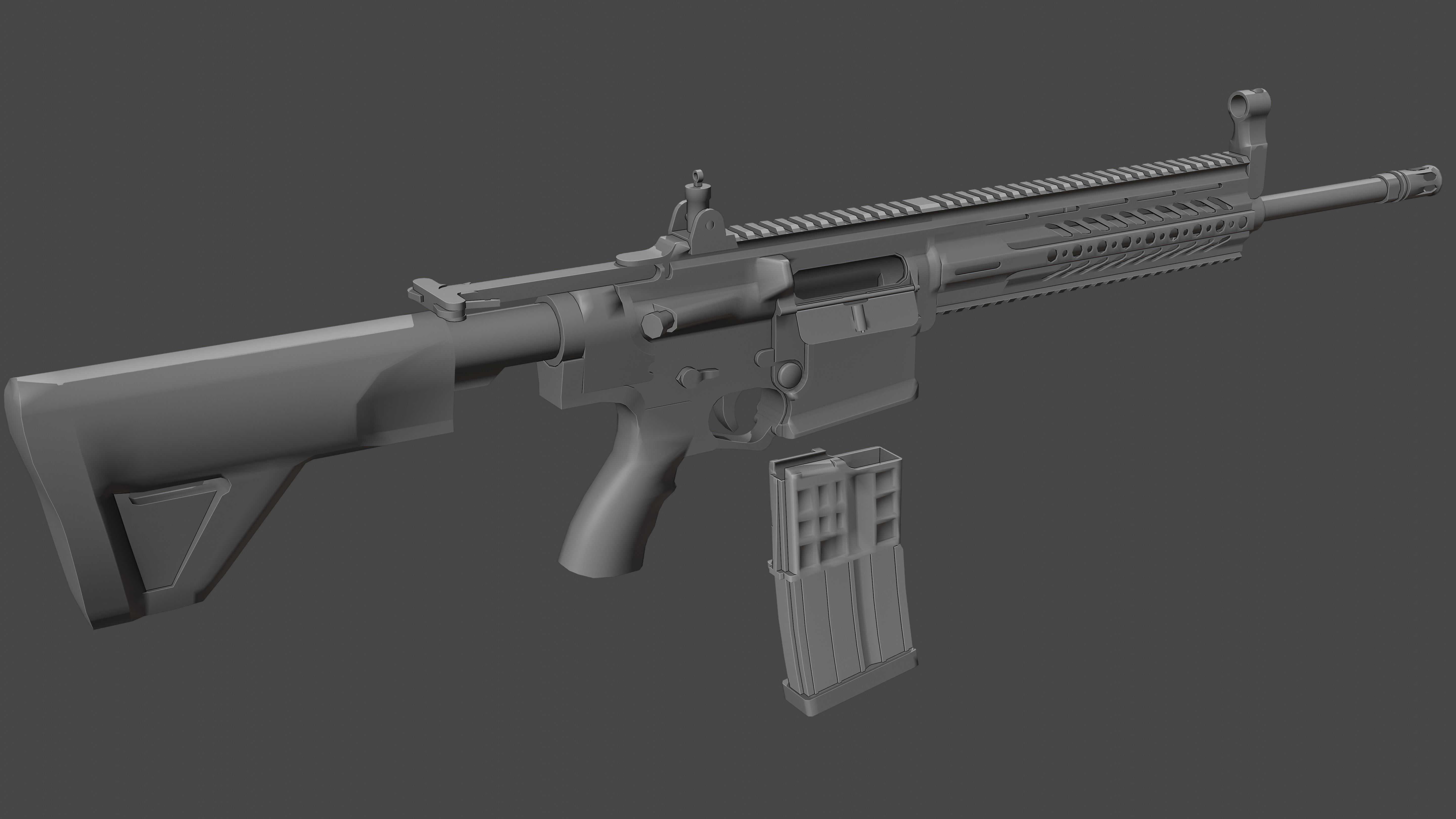 MPT 76 Untextured Rigged Low-poly 3D model_17