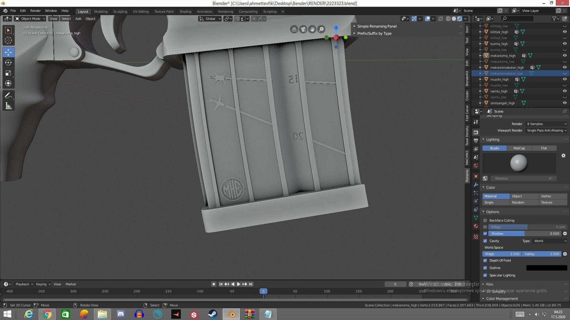 MPT 76 Untextured Rigged Low-poly 3D model_30