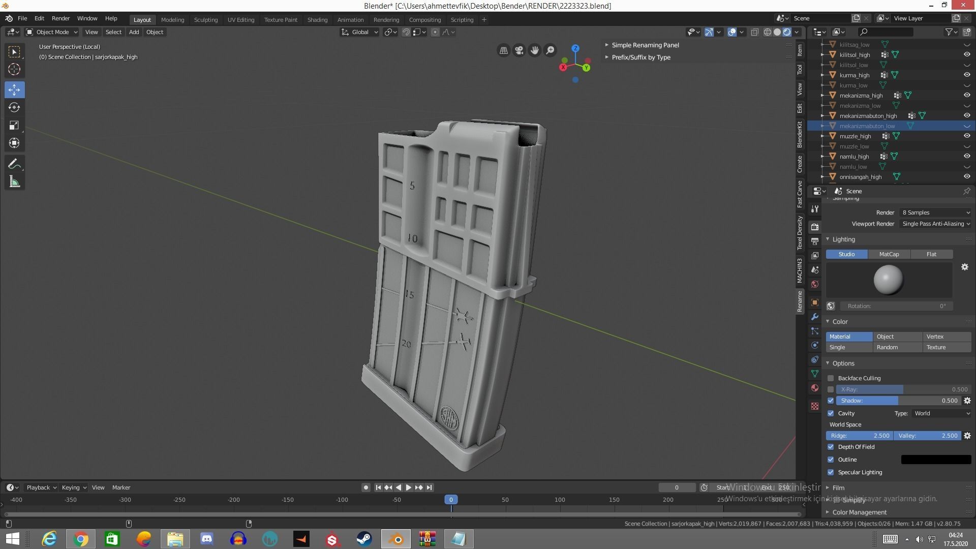 MPT 76 Untextured Rigged Low-poly 3D model_32
