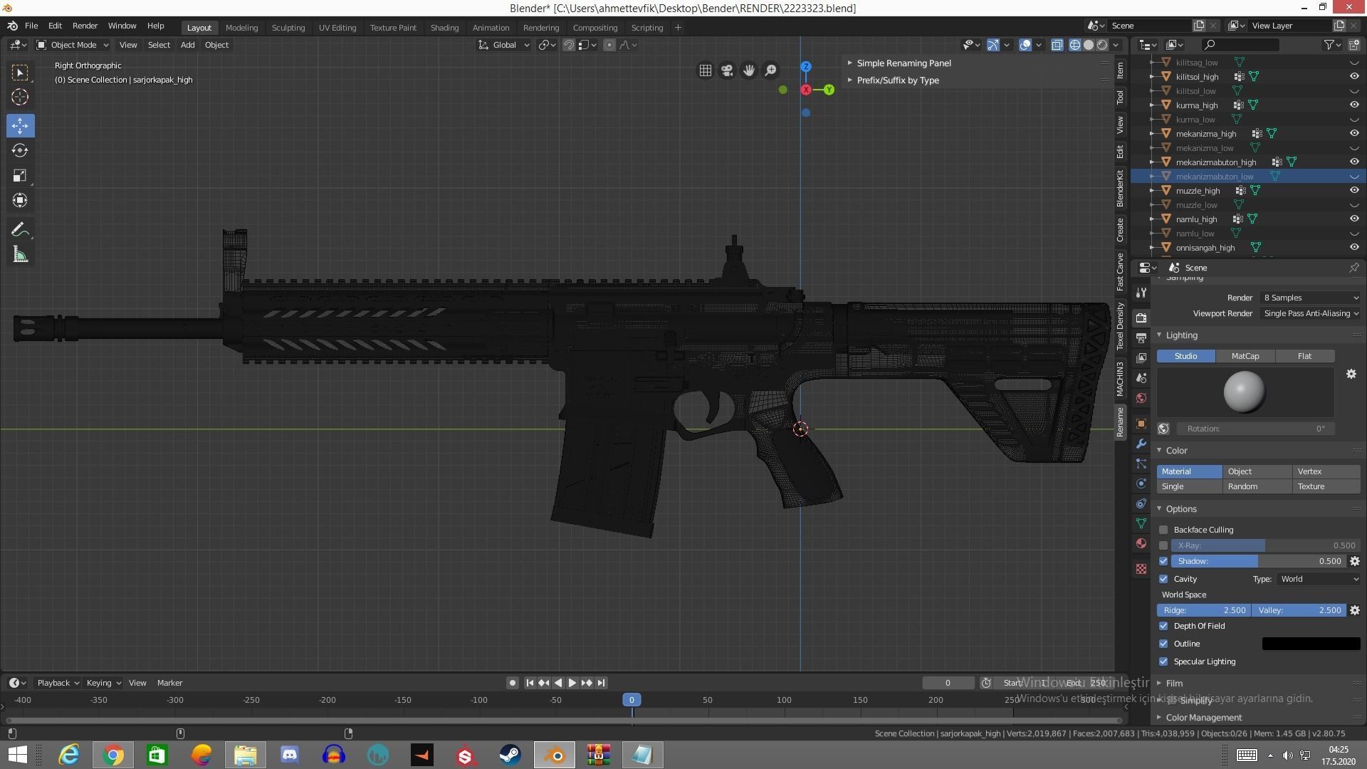 MPT 76 Untextured Rigged Low-poly 3D model_7