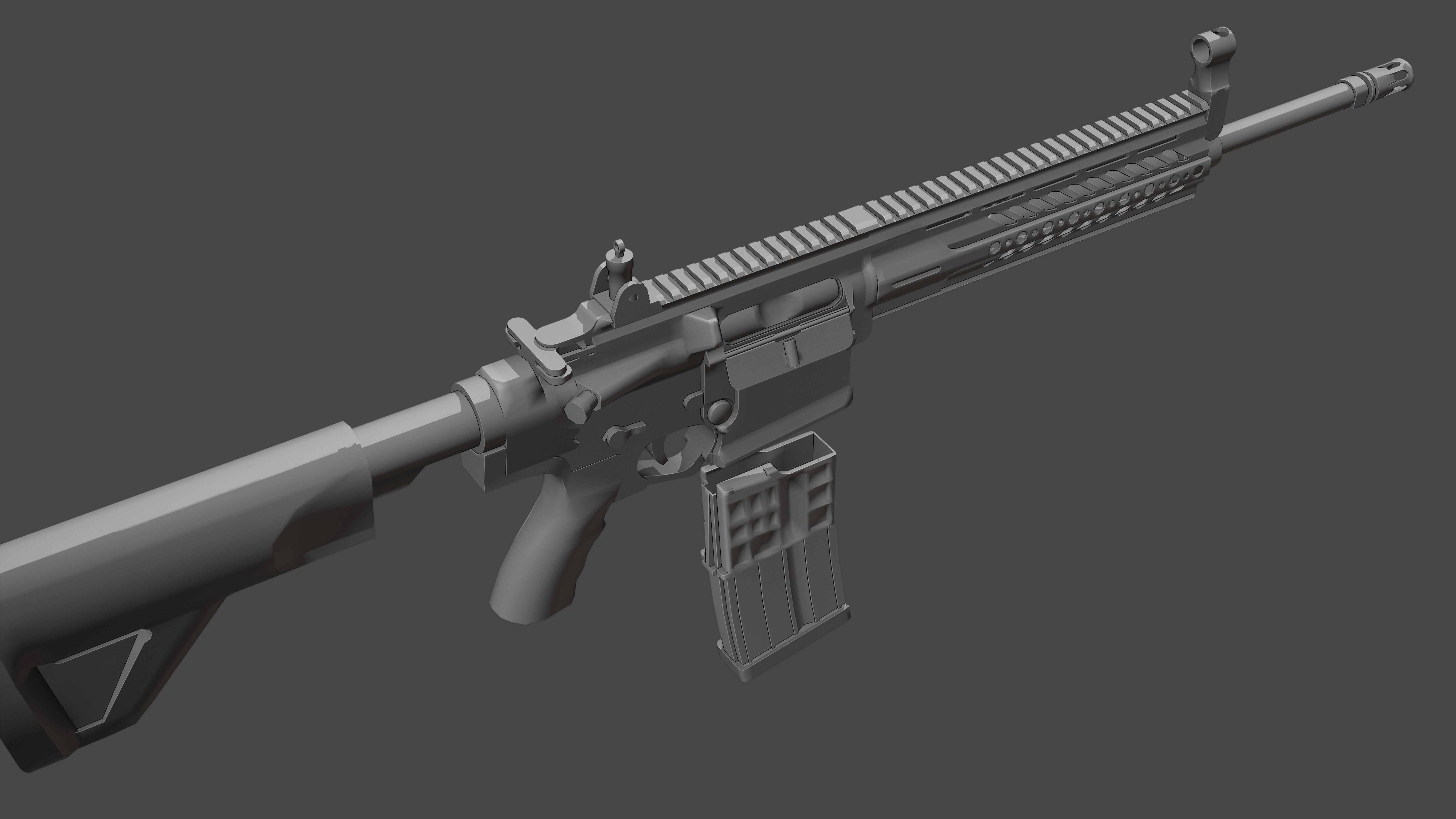 MPT 76 Untextured Rigged Low-poly 3D model_8