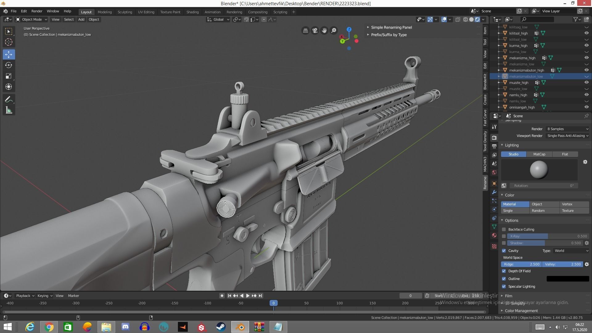 MPT 76 Untextured Rigged Low-poly 3D model_29