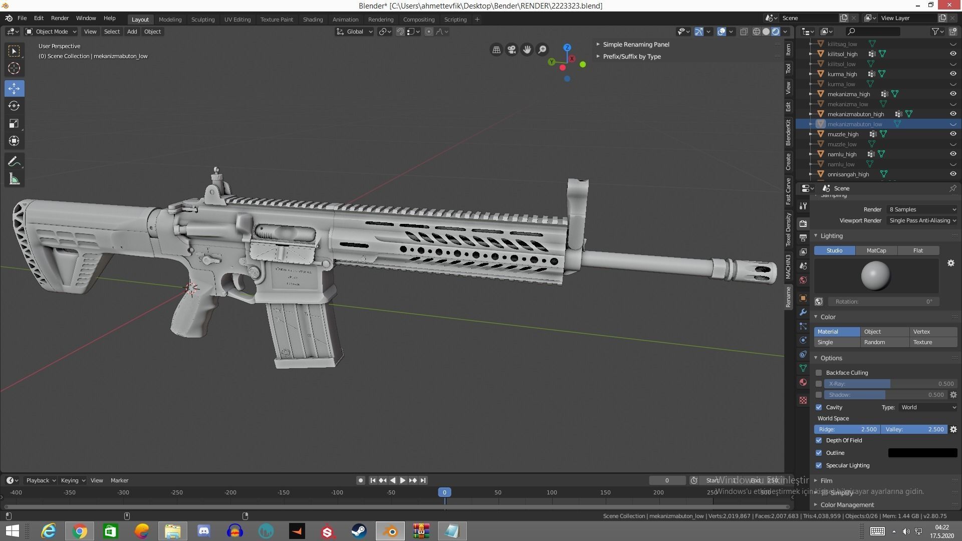 MPT 76 Untextured Rigged Low-poly 3D model_27