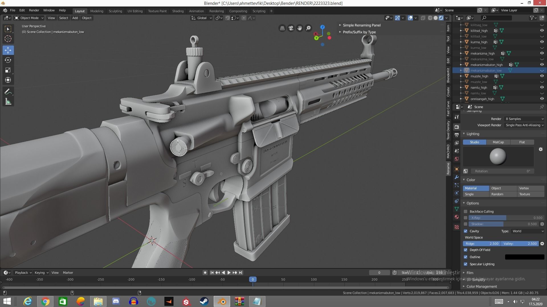 MPT 76 Untextured Rigged Low-poly 3D model_12