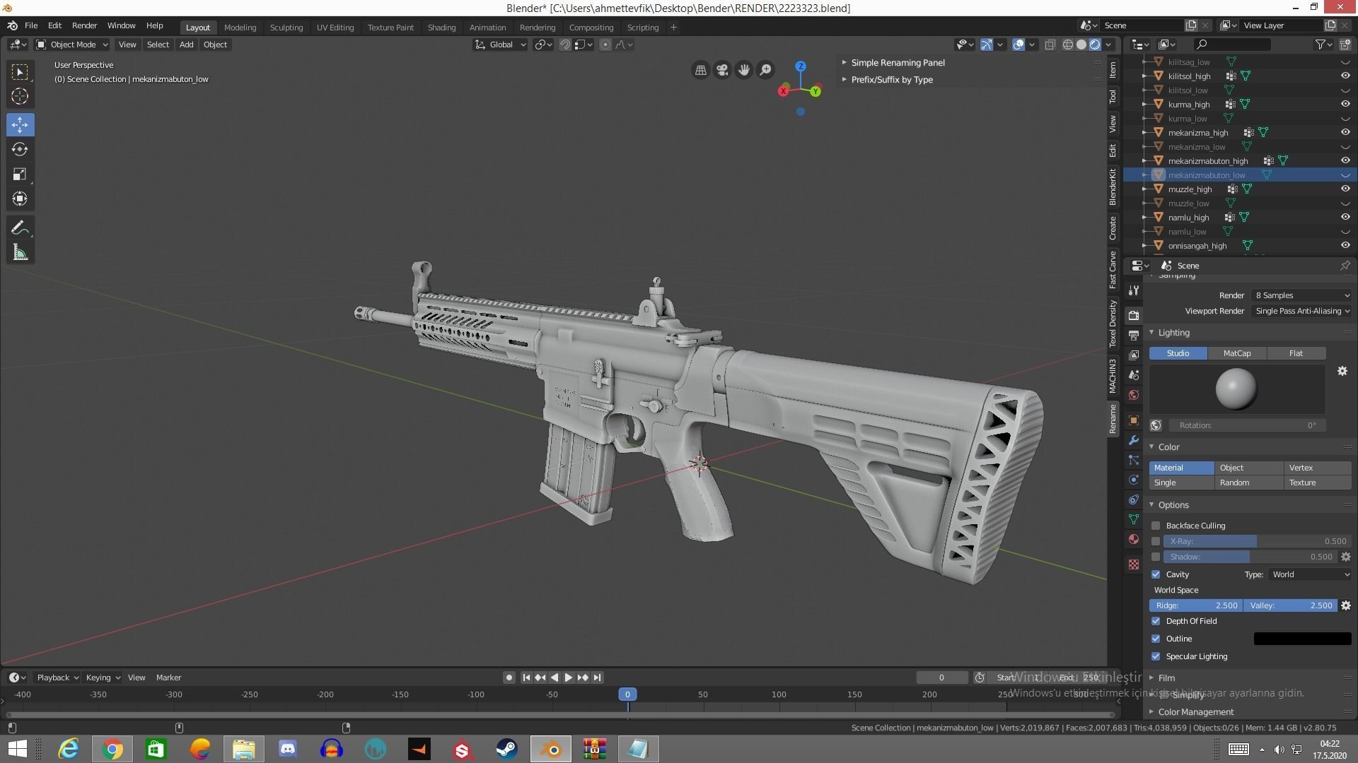 MPT 76 Untextured Rigged Low-poly 3D model_26