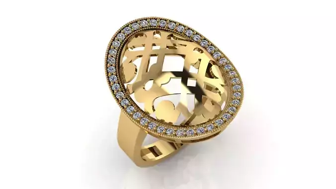 rings 6 gold ring with diamonds in center