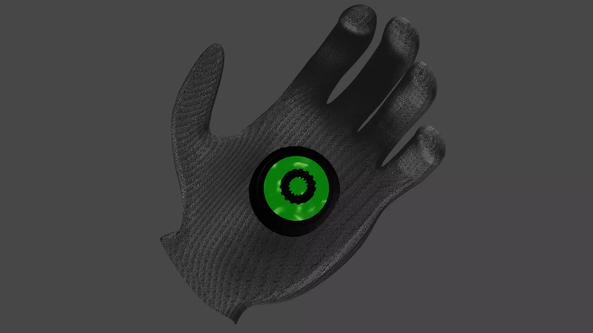 Scifi Electronic Glove  Low-poly 3D model_0